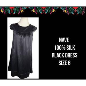 NAVE | 100% SILK BLACK DRESS